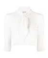 Attico Catlin Cropped Top In White
