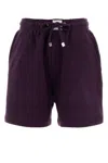 Attico Purple Cotton Shorts