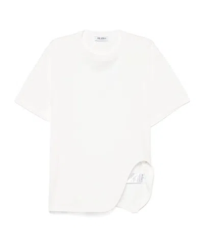 ATTICO THE ATTICO CROPPED SEAM-DETAIL T-SHIRT