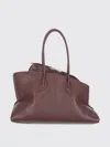 Attico Medium Walk Top Handle Bag In Burgundy