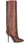 Shop Attico Sienna Boot In Brown & Black