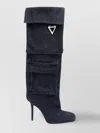 Attico Sienna Tube Boot 105mm In Blue