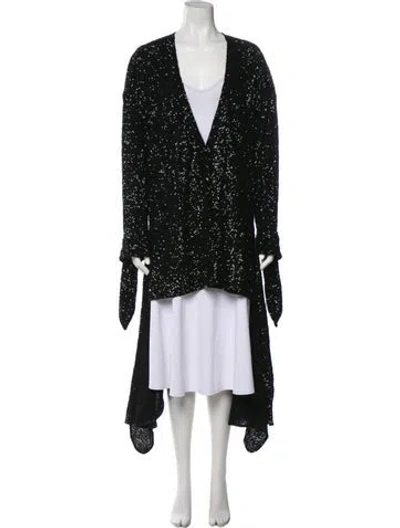 Pre-owned Attico Silk Jacket In Black