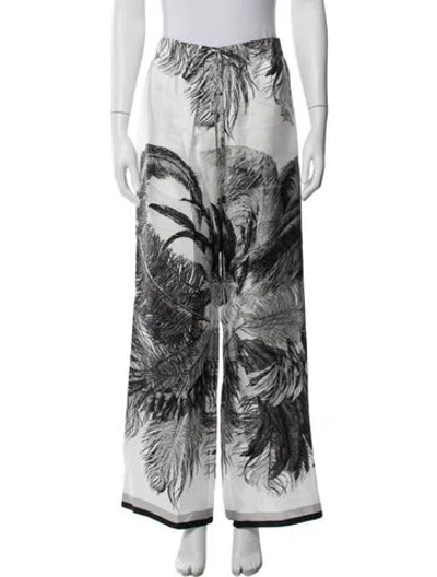 Pre-owned Attico Silk Wide Leg Pants W/ Tags In White