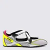 Attico Silver And Fluo Sneakers In Multi