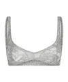 Attico Bra Top In Silver