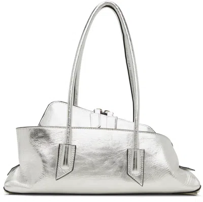 ATTICO SILVER 'LA PASSEGGIATA' SMALL TOP HANDLE BAG