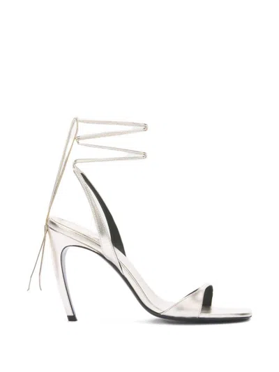 Attico Ora 95mm Sandal In Silver