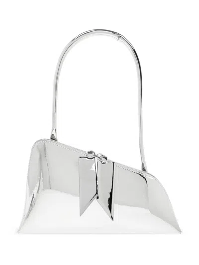Attico Silver Sunrise Shoulder Bag