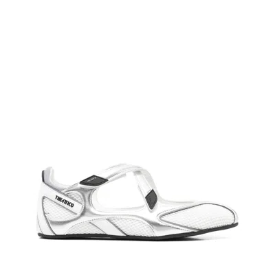 ATTICO SILVER  WHITE SNEAKERS