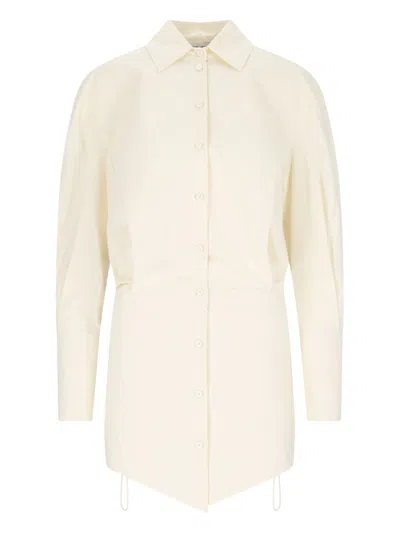 Attico ‘silvye' Mini Dress Shirt In White