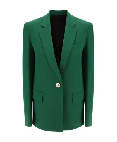 Attico Single-breasted Blazer In Green