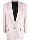 Attico Single-breasted Blazer In Pink