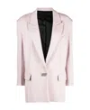 Attico Single-breasted Blazer In Pink