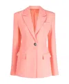 Attico Single-breasted Suit Jacket In Pink