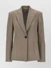 Attico Single-breasted Wool Blazer With Back Vent