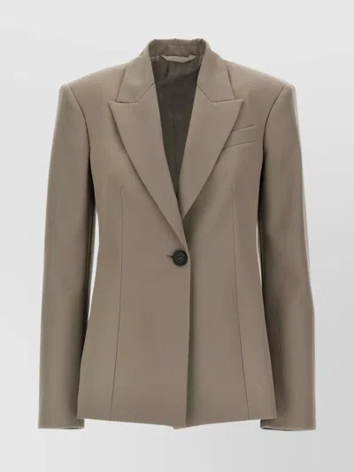 ATTICO SINGLE-BREASTED WOOL BLAZER WITH BACK VENT