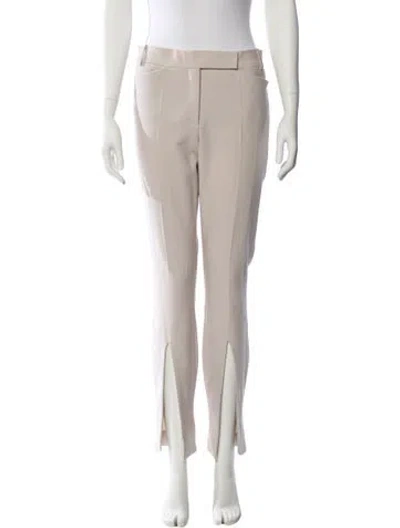 Pre-owned Attico Skinny Leg Pants In Neutral