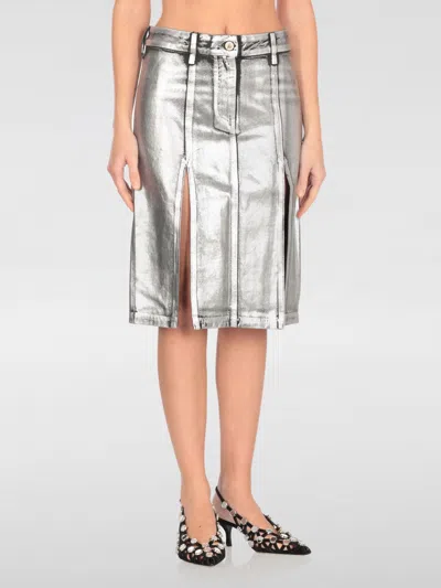 ATTICO SKIRT THE ATTICO WOMAN COLOR SILVER,G50022061