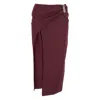 Attico Skirts Red In Brown