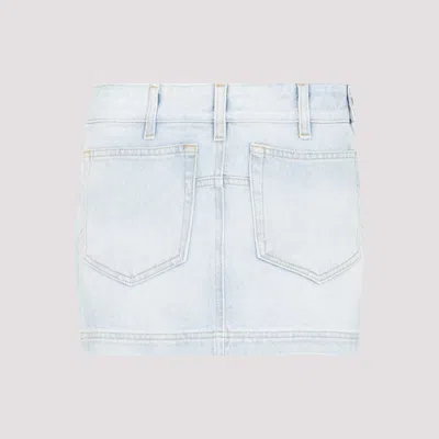 ATTICO SKY BLUE ABRA MINI DENIM SKIRT
