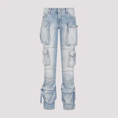 ATTICO SKY BLUE ESSIE LONG PANTS