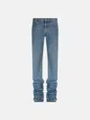Attico Pantaloni Lunghi Straight Leg In Sky Blue