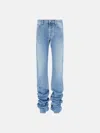 Attico Sky Blue Long Pants In Blue