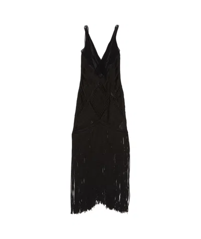 Attico Sleeveless Dress In Black
