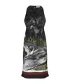 Attico Night Landscape Smoke Print Halter Dress In Black