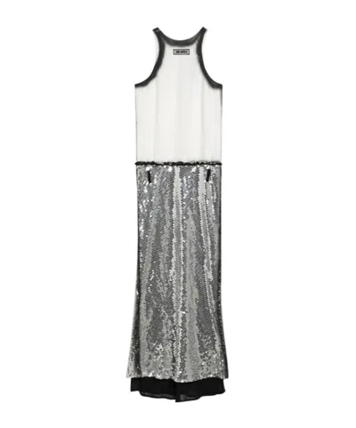 Attico Sleeveless Dress In White
