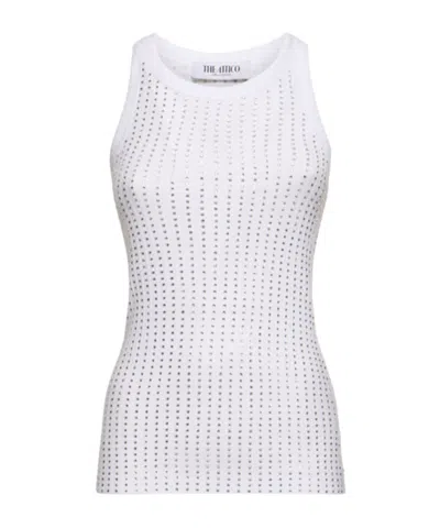 Attico Sleeveless Vest In White