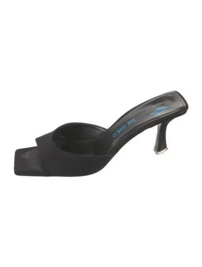 Pre-owned Attico Slides In Black