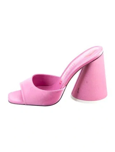 Pre-owned Attico Slides In Pink