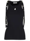 Attico Snap-button Tank Top In Black