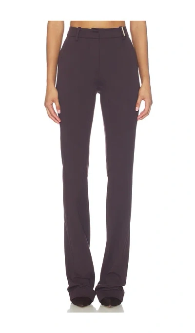 Attico Slim Long Pant In Purple