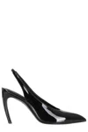 Attico Slingback Viper Pumps In Black
