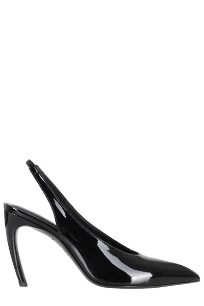 Attico Slingback Viper Pumps In Black