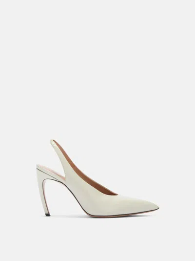 ATTICO SLINGBACK ''VIPER'' WHITE
