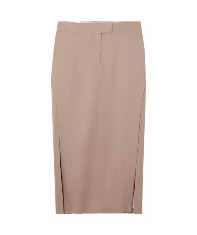 Attico Wool Midi Skirt In Antique Rose