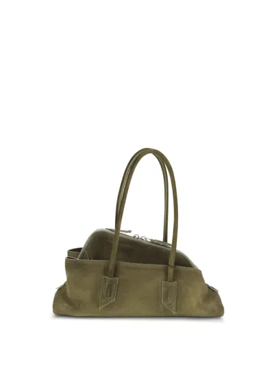 Attico Small La Passeggiata Shoulder Bag In Green