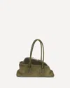 Attico Small La Passeggiata Shoulder Bag In Green
