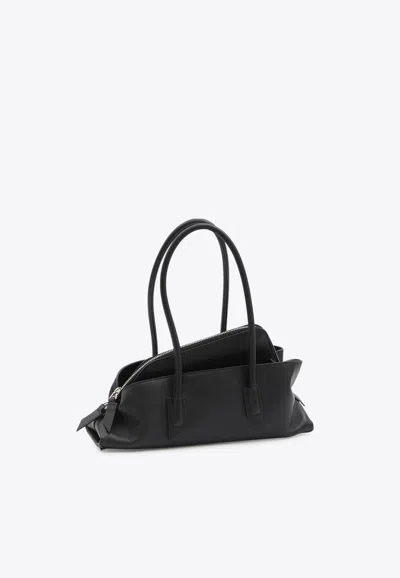 Attico Small La Passeggiata Shoulder Bag In Calf Leather
