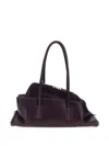 Attico Dark Purple La Passeggiata Small Shoulder Bag In Purple