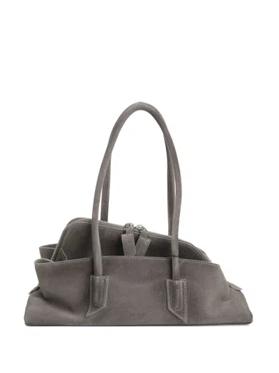 Attico Small La Passeggiata Suede Shoulder Bag