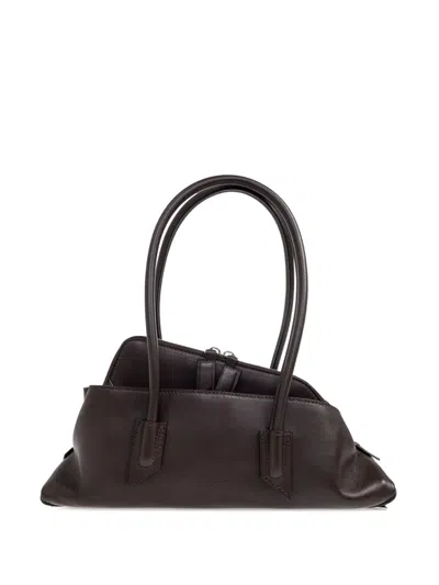 Attico Small La Passeggiata Tote Bag In Brown