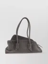Attico Small Leather Shoulder Bag With Suede Finish