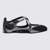 Attico Modern Flat Shoes With Cross-strap Detail In Black