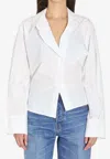 Attico Solid Buttoned Shirt In White