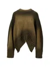 Attico Sprayed-wool Sweater In Multi